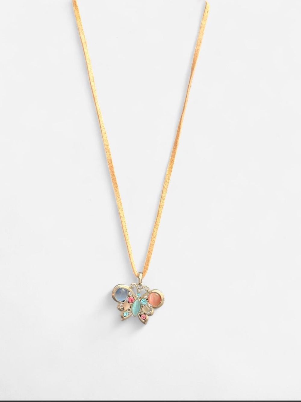 Delicate Multicolor butterfly Pendant Necklace - Women Jewelry